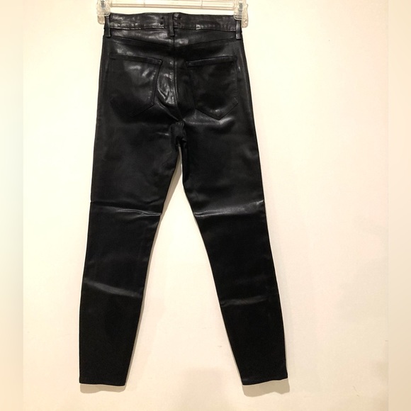 NWT, L’Agence Margot Coated Jean, Size 25, Black Coated - Picture 16 of 16
